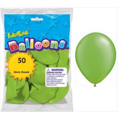 Funsational Pearl Green 12 inch (30cm) Latex Balloons 50 Count F50906