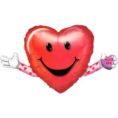 Hug Me Heart Supershape Foil Balloon ANA06932