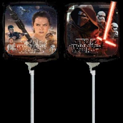 Star Wars The Force Awakens 9 inch (23cm) Foil Balloon ANA33025 - I - Inflated, On Cup & Stick