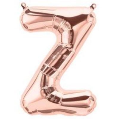 Rose Gold Letter Z 16 inch (40 cm) Foil Balloon Q59754