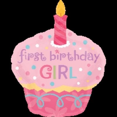 Sweet Little Cupcake 1st Birthday Girl SuperShape Foil Balloon ANA119924