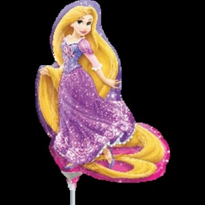 Rapunzel Shape Minishape Foil Balloon ANA26440 - F - Uninflated, Heat Sealer Required