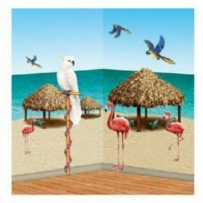 Tiki Hut & Tropical Birds Props BE52006