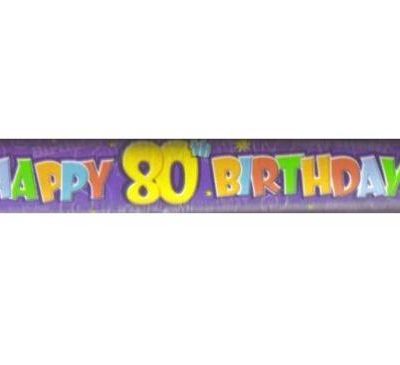 Happy 80th Birthday Giant Banner M91579