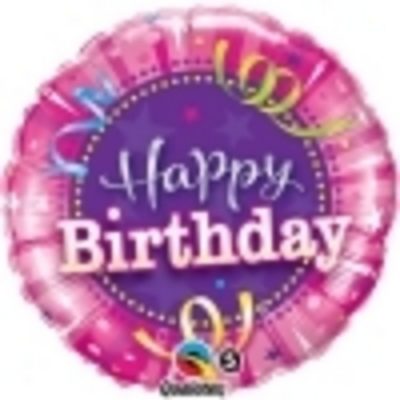 Birthday Hot Pink Foil Balloon Q25435