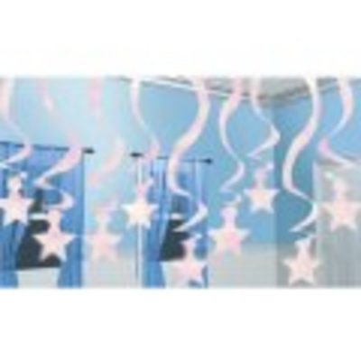 Irridescent Foil Streaming Swirls Decoration AM67105.15