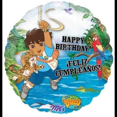 Go Diego GO! Happy Birthday - Feliz Cumpleanos Foil Balloon ANA12988