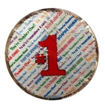 #1 with Messages One-Sided Print Unpackaged Foil Balloon FS3