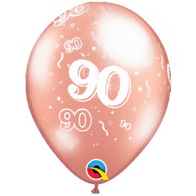 Rose Gold 90 Around Pearl Latex Balloons IIRG90