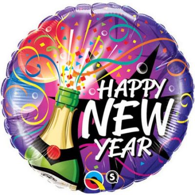 Sip, Sip Hooray New Year Foil Balloon Q39079