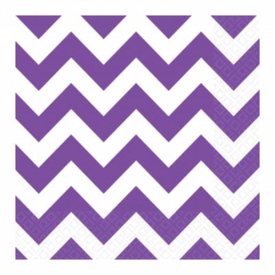 Purple Chevron Luncheon Napkins AM511492.106
