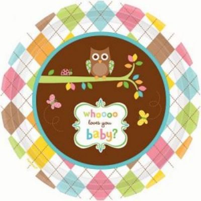 Whoo Love You Baby 10.5 inch (26cm) Plates AM593802