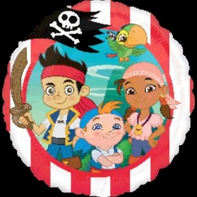 18inch // 45cm Pirate Party Supplies Jake /& The Neverland Pirates Foil Balloon