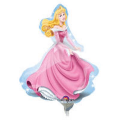 Sleeping Beauty Mini Shape Foil Balloon ANA18294 - F - Uninflated, Heat Sealer Required