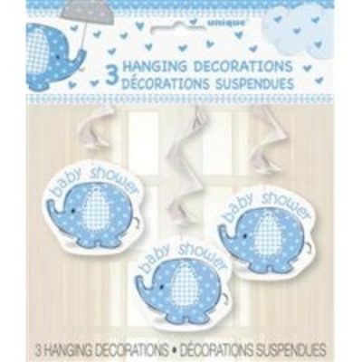 Umbrellaphants Blue Hanging Swirl Decorations M41712