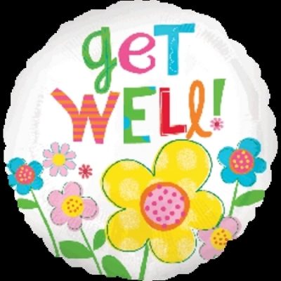Get Well Daisy Foil Balloon ANA24529