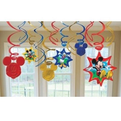 Mickey Mouse Swirl Decorations AM676595