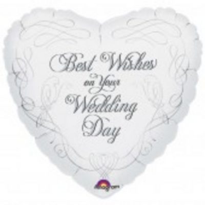 Wedding Doves Best Wishes Foil Balloon ANA13686