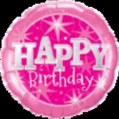 Birthday Pink Sparkles Foil Balloon Q37913