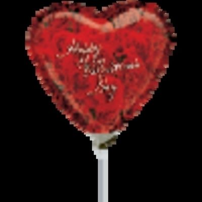 Valentine's Day Photo Rose 4 inch (10cm) Foil Balloon ANA14960 - F - Uninflated, Heat Sealer Required
