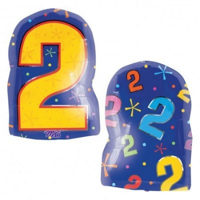 Numeral Two Jr. Shape Foil Balloon ANA12667