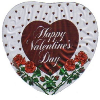 Roses & Hearts Valentine's Day 4 inch Foil Balloon ANAV2-I