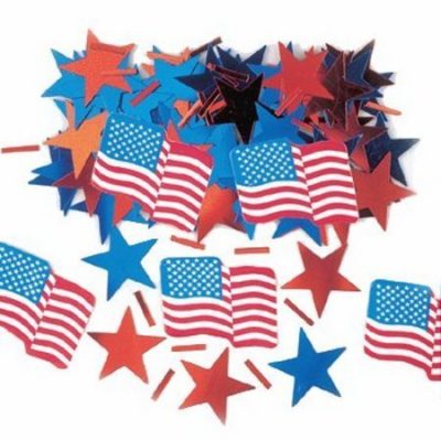 Stars & Stripes Printed Confetti AM36604
