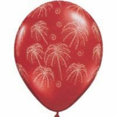 Fireworks Around Jewel Assorted Latex Balloons Q37204