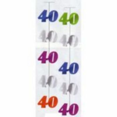 Still Wild At 40 Hanging String Decoration Multi Coloured AM678251