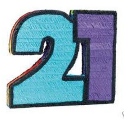 Number 21 Pinata AM19601