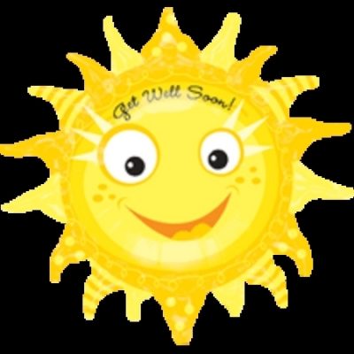 Get Well Sun SuperShape Foil Balloon ANA17898