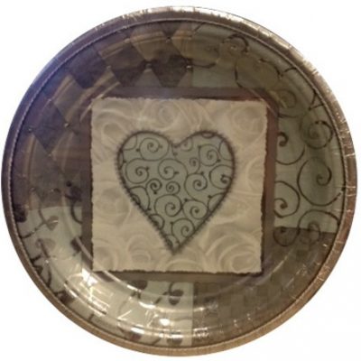 Platinum Wedding 8 inch (20cm) Plates AM565324