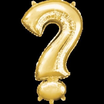 Question Mark Symbol Gold Supershape Foil Balloon ANA33010
