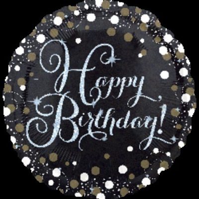Sparkling Birthday Holographic Foil Balloon ANA34062