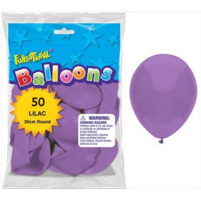 Funsational Lilac 12 inch (30cm) Latex Balloons 50 Count F50046
