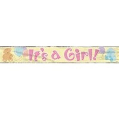 It's A Girl Foil Banner M90002