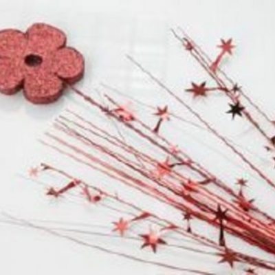 Spangles Foam Flower Red P400351