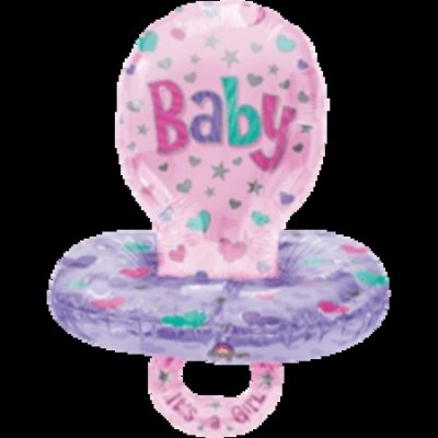 Girl Baby Pacifier Multi-Balloon ANA09854