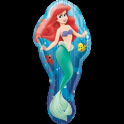 Little Mermaid & Friends Supershape Unpackaged Foil Balloon ANA12982