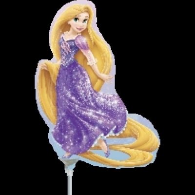 Rapunzel Mini Shape Foil Balloon ANA24859 - F - Uninflated, Heat Sealer Required