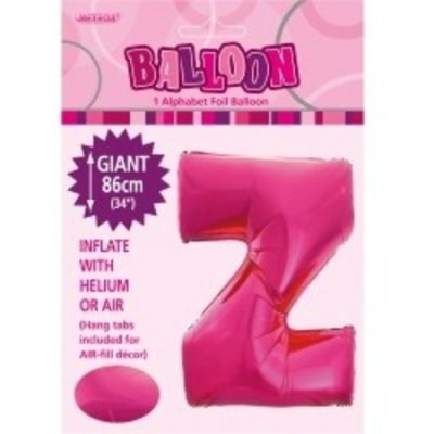 Pink Letter Z Alphabet Foil Balloon M43155