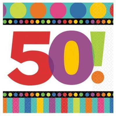 50! Dots & Stripes Luncheon Napkins AM519464