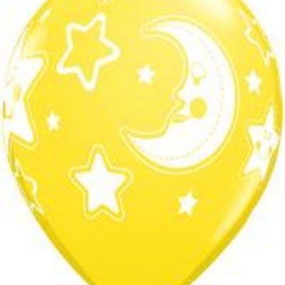 Baby Moon & Stars Latex Balloons Q24175