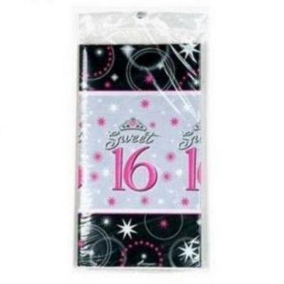 Sweet 16 Sparkle Paper Tablecover AM579874