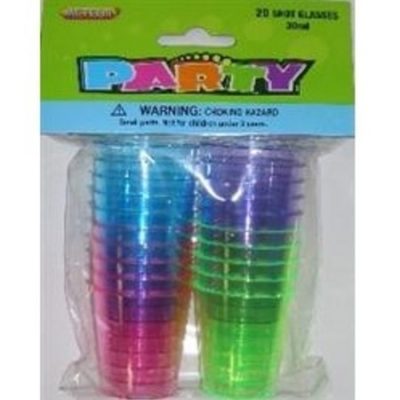 Shot Glasses Assorted Colours MFSG-20