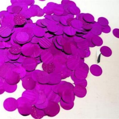 Hot Pink Confetti 1cm Circles CONM1