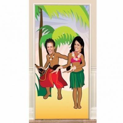 Hula Dancing Photo Fun Door Banner AM672900