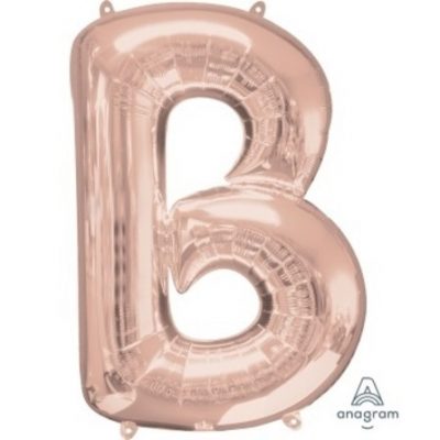 Rose Gold Letter B Supershape Foil Balloon ANA36565