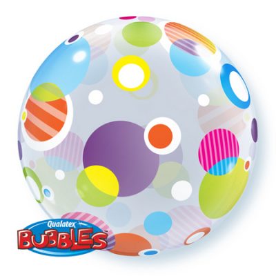 Polka Dots & Dots Single Bubble Balloon Q15608