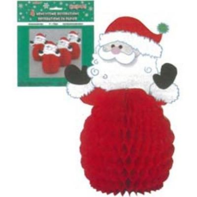 Mini Honeycomb Decorations Santa M90341